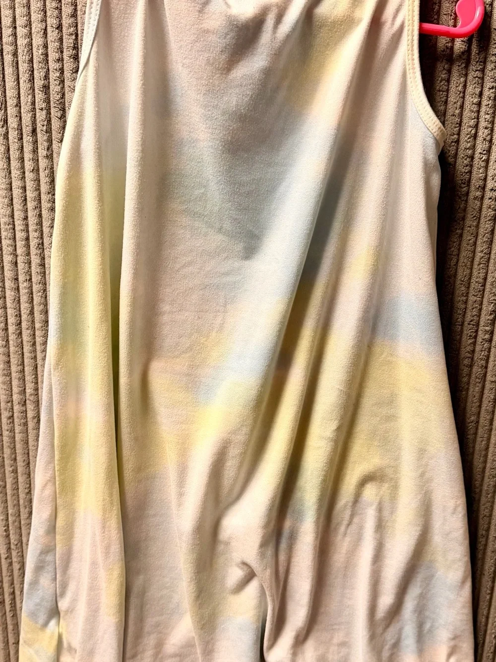 Myrtle Beach Kids' Pastel Tie-Dye Tank Dress - Yellow & Blue